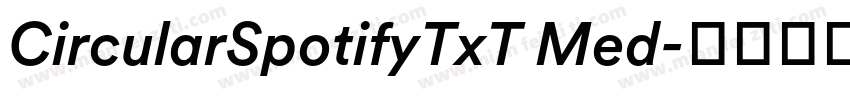 CircularSpotifyTxT Med字体转换